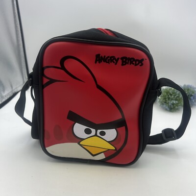 Angry Birds Black  Shoulder Travel Bag.