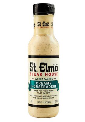St Elmo Creamy Horseradish Sauce 12 Ounce Gluten Free Kosher Condiment