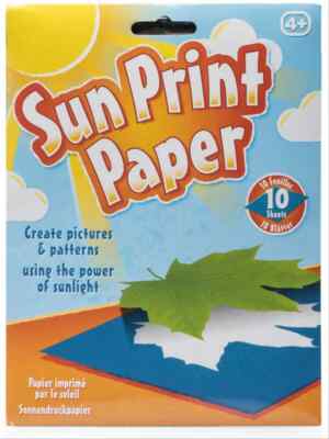 Tobar Sonnendruckpapier - Bilder mit Sonnenlicht erstellen - 10 Blatt