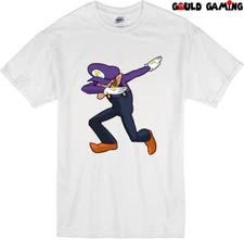 Dabbing Waluigi T-Shirt Unisex Adult Funny Sizes Mario Odyssey Nintendo Switch 