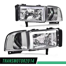 Fit For 1994-2002 Dodge Ram 1500 2500 3500 Corner Led Drl Headlight Left Right