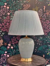 Stunning lamp base and shade in Duck Egg Blue