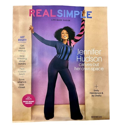 Real Simple Magazine September 2023 Jennifer Hudson Carves Out Her Own Space