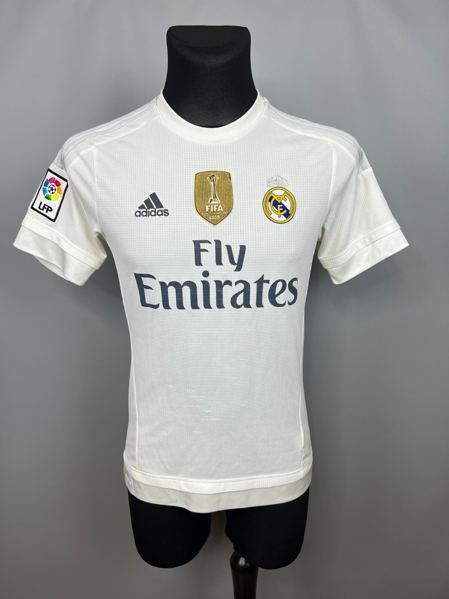 REAL MADRID 2015 2016 HOME SHIRT FOOTBALL SOCCER JERSEY ADIDAS AK2494 SIZE S