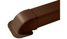 Durable Plastic Air Con Trunking Corner Elbow Brown 80x60 Connector FREE P&P