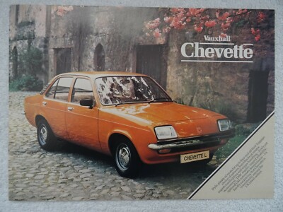 Vauxhall Chevette Prospekt 1981: E, ES, L, GL Limousinen, Kombis, Schrägheck. 