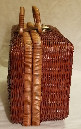 Vintage Delton Kinder Teeservice kobaltblau Motiv im Weidenkorb mit Utensilien - Bild 11 von 16