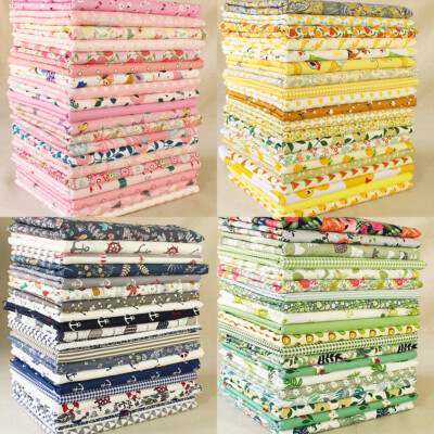 20pcs Quilting Cotton Fabric Bundle Squares Sewing Patchwork Floral Scraps Lot
