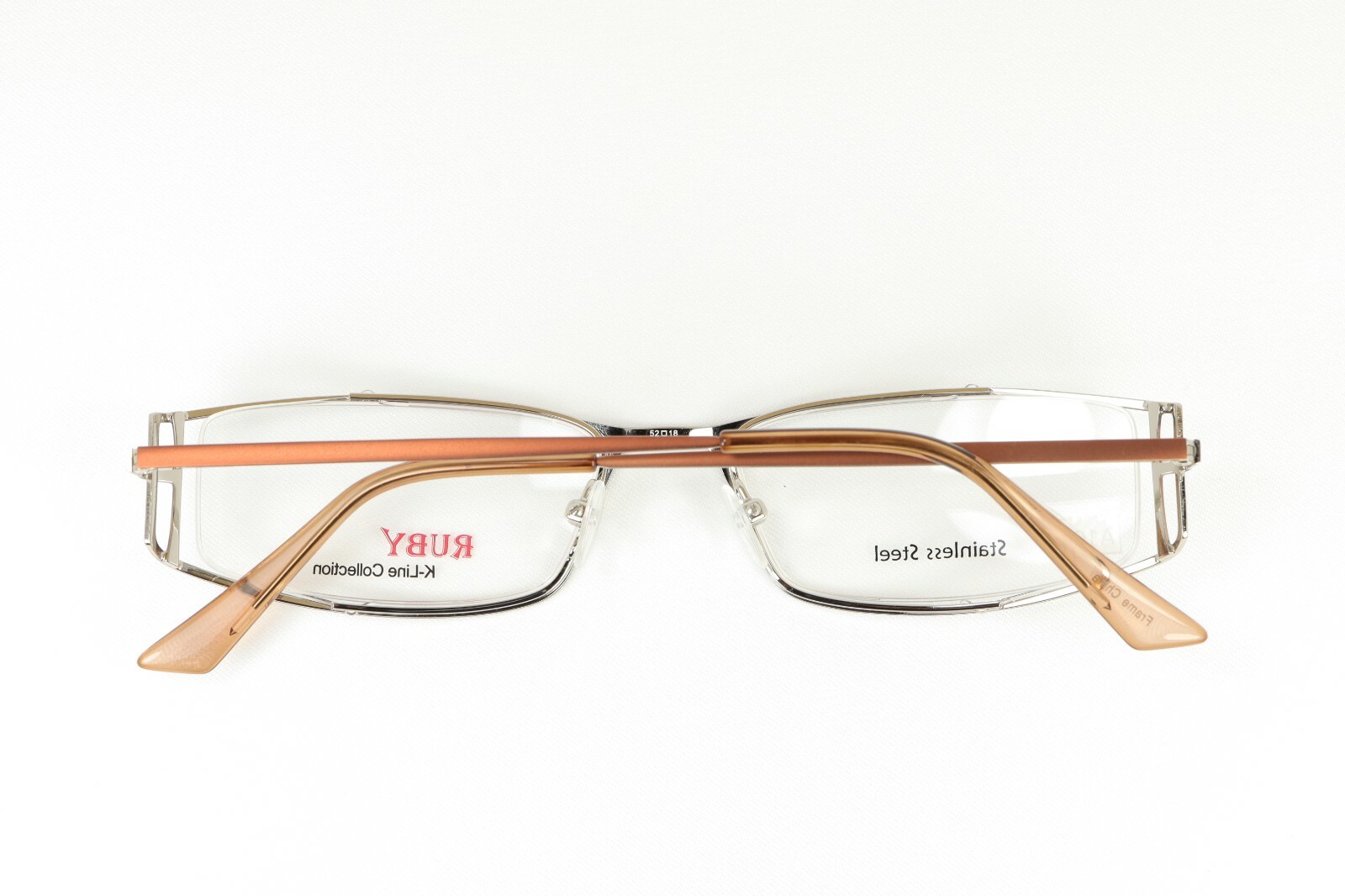 K-Line Ruby Six in Brown Terracotta 52-18-135 Eyeglass Frame Flex Hinges A106