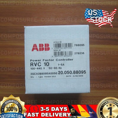1PCS New ABB RVC-10 RVC10-1/5A Power Factor Controller In Box Free Ship *BA