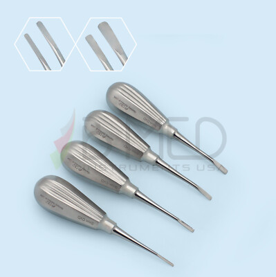 Dental Luxating Elevators Set Curved 2mm 3mm 4mm 5mm Extraction Oral Surgery Set