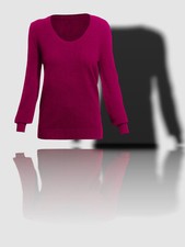  275 Neiman Marcus Womens Pink Pullover Cashmere Sweater Size L