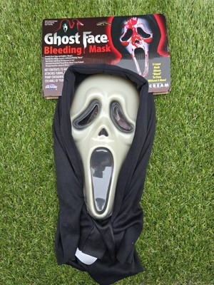 NEW Fun World Easter Ghost Face Costume Adult Bleeding Mask