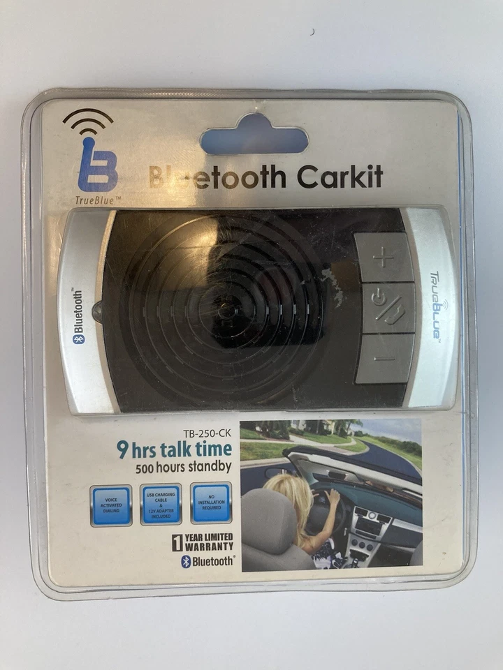 True Blue TB-250 CK Bluetooth Carkit 9 Hrs Talk 500 Hrs Standby Speakerphone NEW - Image 4 of 4