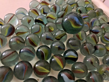 Vintage Cat Eye Glass Marbles Set Of 86 With Shooter Collectors Games Decorative