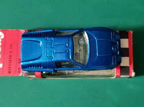 MERCURY SPEEDY N°818 MERCEDES BENZ C111 WANKEL Scala 1:66 Made Italy 1969 N.I.B. - Foto 5 di 9