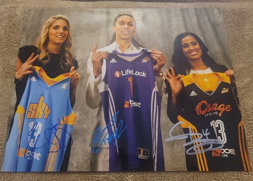 BRITTNEY GRINER signed auto 11x14 photo Elena Delle Donne Skylar Diggins WNBA - Picture 1 of 4