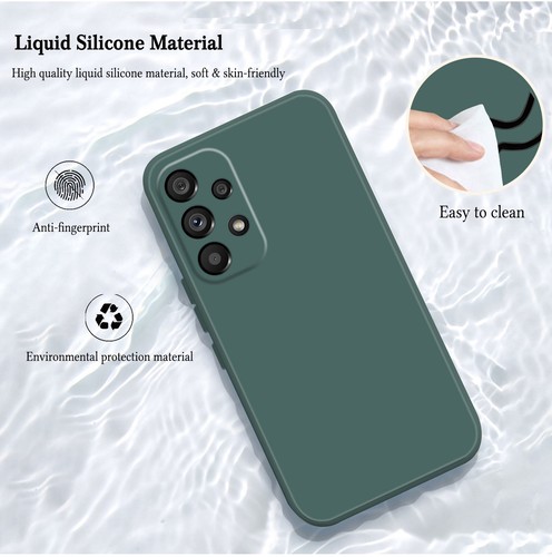 Custodia telefono silicone liquido per Samsung Galaxy S22 Note 20 A13 A53 A52S custodia gel - Foto 91 di 120