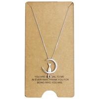 Wristchie Jewelry S925 Sterling Silver Cat On Moon Pendant Necklace Wristchie Jewelry S925 Sterling Silver Cat On Moon Pendant Necklace