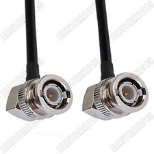 2 Meters BNC plug right angle to BNC plug male right angle pigtail cable RG58