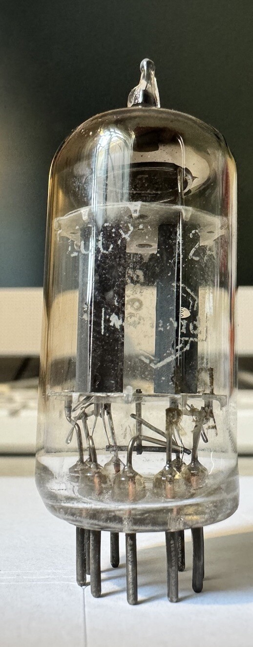 RARE NOS MITCHAM Mullard ECC82 12AU7 holy grail LONG Plates K61 dual Post Getter