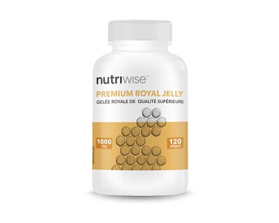 Nutriwise Premium Royal Jelly 1000mg 120 softgels high potency