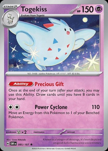 Pokemon Togekiss (85/235) Obsidian Flames LP HOLO