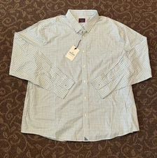 Men’s UNTUCKit Plaid Roussillon Button-Up Long Sleeve Shirt Size 3XLC NWT🔥
