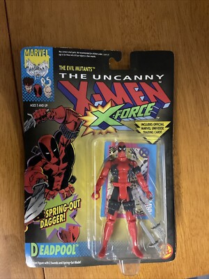 X-men Deadpool Action Figure 1992 Toy Biz Marvel Dagger X-Force The Uncanny NIB
