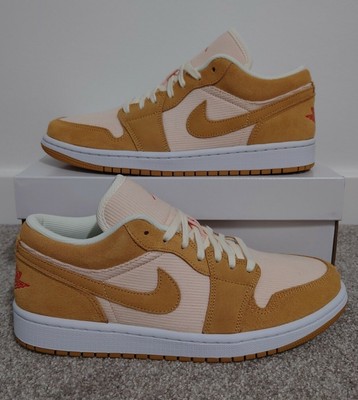 Nike Air Jordan 1 Low SE Corduroy Twine DH7820 700 UK 8.5 USA 11 EU 43 (1)  | eBay