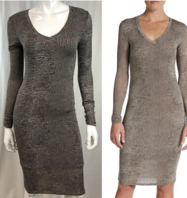 残り僅か！【BCBG MAXAZRIA】Maxi Sweaterdress BCBGMAXAZRIA Women's Long Sleeve Boat Neck Fit and Flare