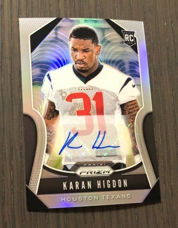 Karan Higdon Panini Prizm #333 Silver Prizm