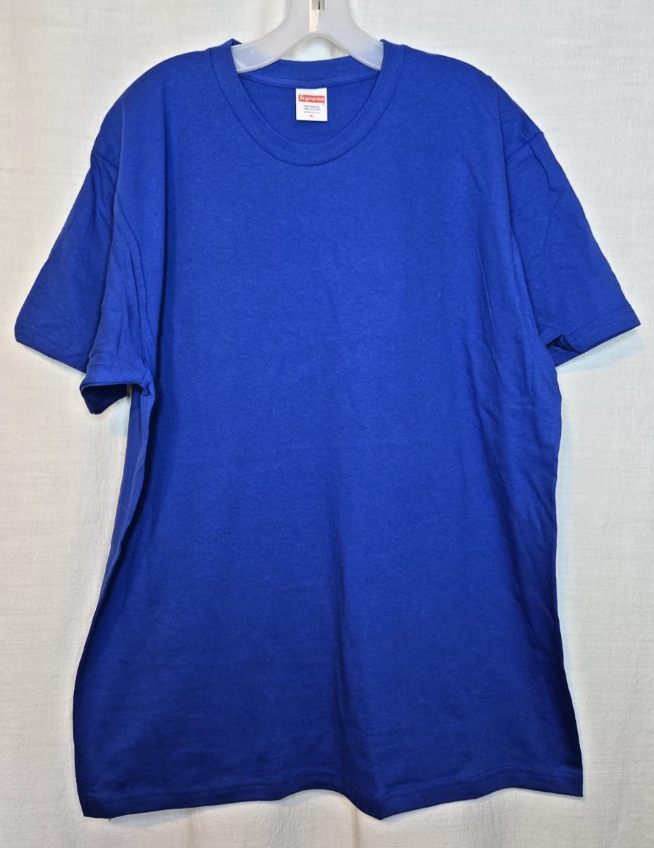Tee shirt blanc bleu homme neuf marque Supreme taille XL