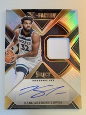 2023-24 Select Karl-Anthony Towns /125 X-Factor Auto Memorabilia Patch #XFS-KAT