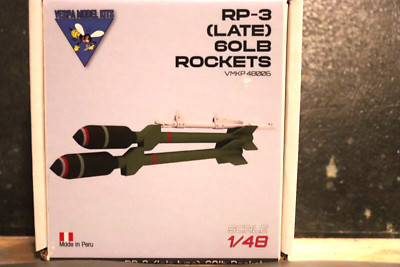 RP-3  British  LATE 60 Pound Unguided Air-Ground Rockets  VESPA Resins 1/48