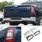 Chrome Accessories Rear Tail Lamp Light Cover Trim For 2019-2021 Dodge Ram 1500