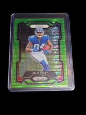 2023 Panini Prizm Jalin Hyatt RC Green Pulsar Prizm #378 New York Giants