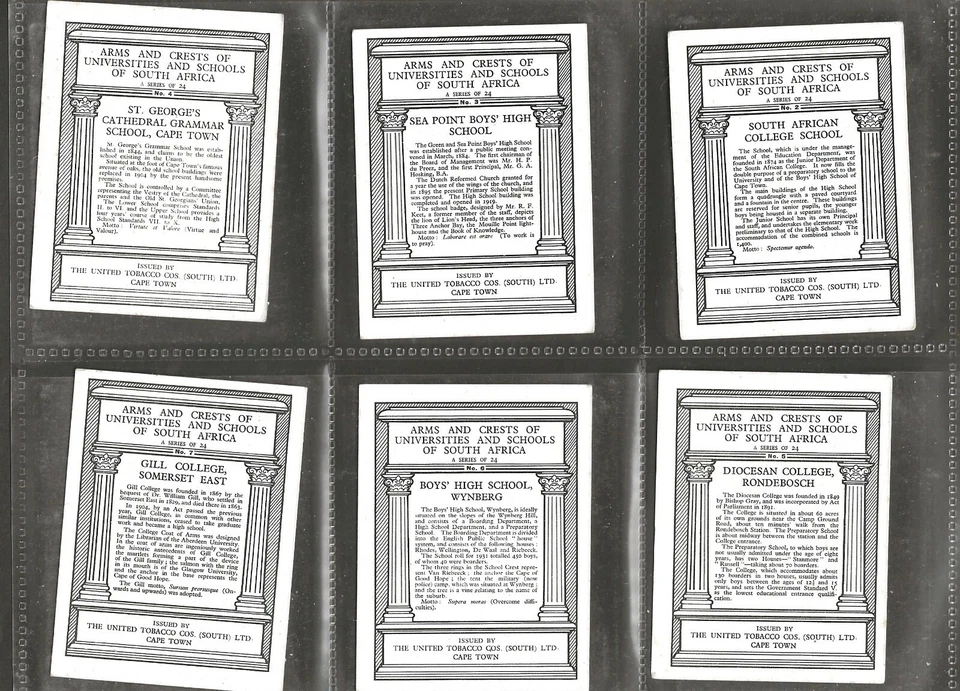 ARMS & CRESTS OF SOUTH AFRICA UNIVERSITIES - NO. 2 SOUTH AFRICAN COLLEGE SCHOOL - Image 2 of 2