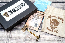 GD Skulls "Hammer" Keychain/Bead Carrier, Bronze