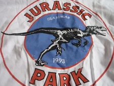 Film Tv memorabilia TEE Bundle Wearable m MEDIUM ZBOX WHITE JURRASIC PARK 1993