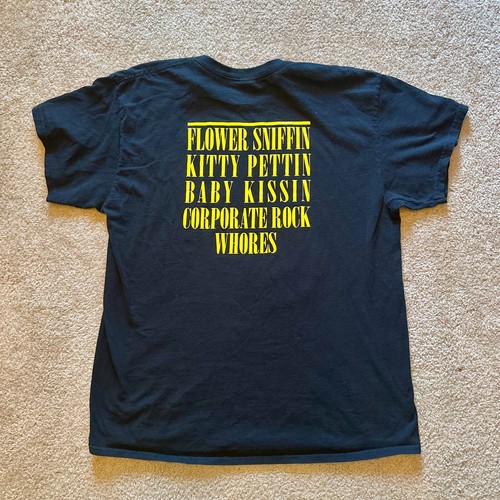 Camiseta Nirvana Para Hombre Banda Grande Negra Gatito Pettin Bebé Kissin (L) - Imagen 2 de 2