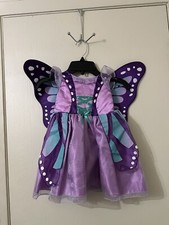 Koala Kids Lavender Butterfly Costume Dress Gown Halloween Costume NWT