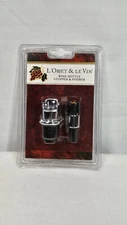 L'Objet & Le Vin Cork-Free Pourer and Wine Bottle Stopper, NEW IN PACKAGE