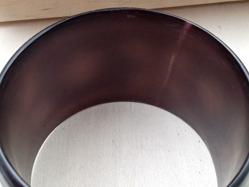 Wide Cuff Style Vintage plastic Bangle Bracelet: App. 9" Interior Circumference - Picture 6 of 8