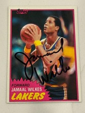 Jamaal Wilkes 1981-82 Topps #23 Los Angeles Lakers Signed Auto Card
