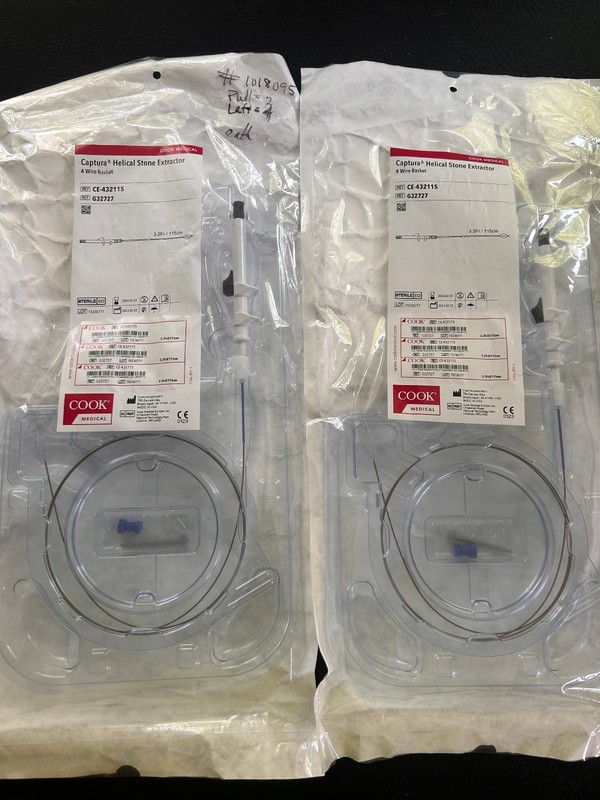 2 Cook Medical Captura Helical Wire Basket G32727