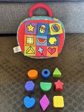 Melissa and Doug K s Kids Take-Along Shape Sorter Baby Toy : 9 months EUC