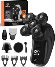 Cordless Bald Head Shavers for Men, Baldiepro Head Grooming Kit - Ergonomic & Wa