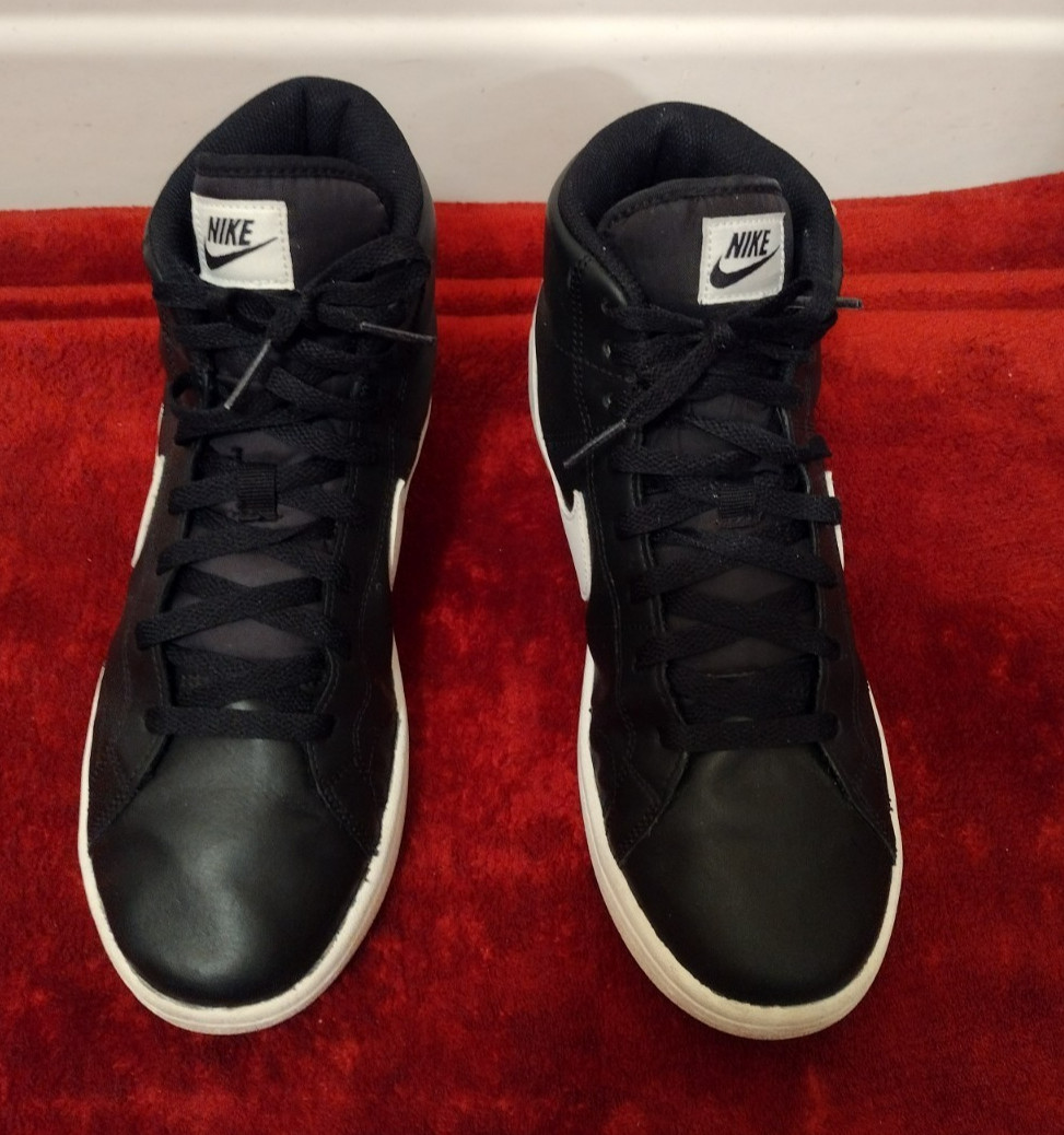 Nike Women's Court Royale 2 MID Black White 9 1/2 Basketball Sneakers CT1725-001