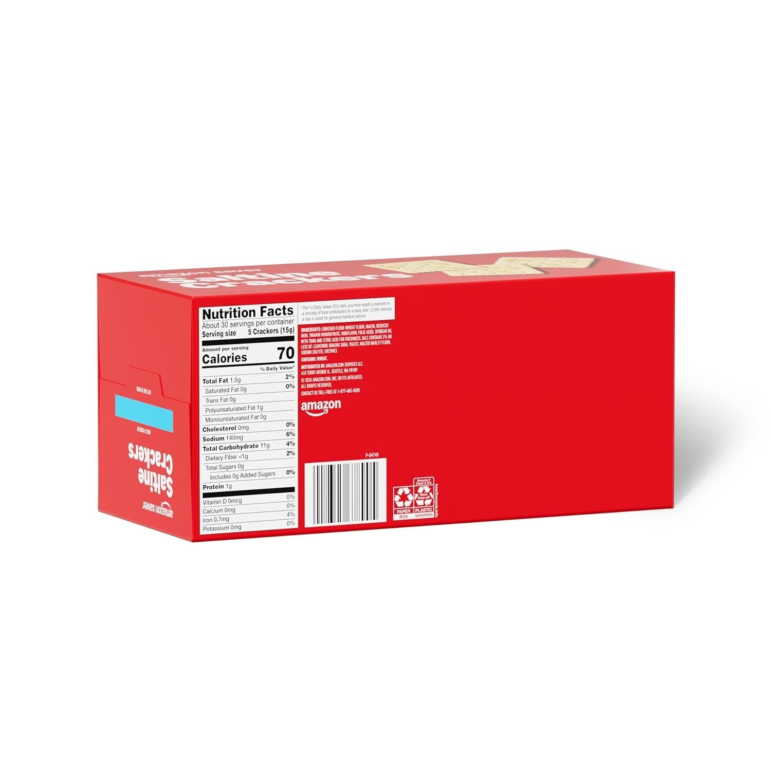 Amazon Saver, Saltine Crackers, 16 Oz  - Previously Happy Belly